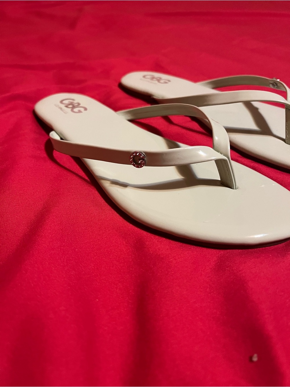 GBG Los Angeles Women’s Mint Green Jelly Thong Sandals - Picture 4 of 4